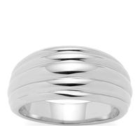 JEWELS BY LEONARDO Bague Elisabeth • Bague en acier inoxydable argenté • Taille 19 (60) • Lignes enveloppantes • Forme rajeunie • Bijoux Cadeau pour femme • 025212, Acier inoxydable, Aucune pierre