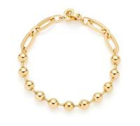 JEWELS BY LEONARDO Bracelet Dotty • Bracelet en acier inoxydable doré • Boules puissantes avec tiges élégantes • 20 cm de longueur • Bijoux cadeau pour femme • 024925, Eine Grösse, Acier inoxydable,