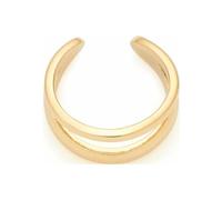 Leonardo Jewels Ciao Simba 024261 Boucle d'oreille en acier inoxydable double anneau ouvert avec rails convergents Doré, Eine Grösse, Acier inoxydable, Pas de gemme