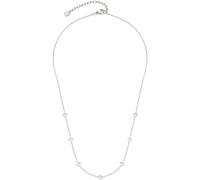 Leonardo Jewels Jewels Ciao Janna 023898 Collier en acier inoxydable fin avec pendentif en forme de trèfle Argenté 42-47 cm, 42 cm, Acier inoxydable, Pas de gemme