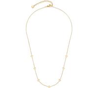 JEWELS BY LEONARDO Collier Ciao Janna • Chaîne fine en acier inoxydable doré • Ornements stylisés de trèfle • 42-47 cm de longueur • Bijou cadeau pour femme • 023940