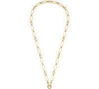 Leonardo Jewels Collier Mathilde Clip&Mix Chaîne en Acier Inoxydable avec Anneau pour Pendentif Charms Longueur 65 cm Maillons Massifs Or Cadeau Femme 024266, 65 cm, Acier inoxydable, Pas de gemme
