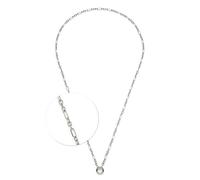 Jewels by Leonardo Collier Clip & Mix Ninon, chaîne d'ancre en Acier Inoxydable argenté, Anneau intermédiaire pour Pendentif, 70-71,3 cm de Long, Bijoux Cadeau pour Femme, 025596