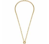 Leonardo Jewels Romea Clip&Mix 023273 Collier pour femme en acier inoxydable IP doré avec anneau pour pendentif, longueur 50 cm, extensible, 50, Acier inoxydable, Pas de gemme