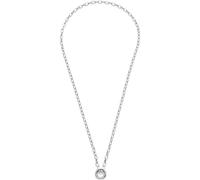 Jewels by Leonardo Collier Clip & Mix Tomke, chaîne d'ancre Large en Acier Inoxydable argenté, Anneau intermédiaire pour Pendentif, 50-51,3 cm de Long, Bijoux Cadeau pour Femme, 025757