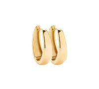 JEWELS BY LEONARDO Elodie 025461 Paire Boucles d'oreilles Créoles en Acier Inoxydable Doré Opulent Goutte Clapet Créoles Bijoux Cadeau pour Femme