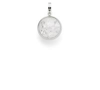 JEWELS BY LEONARDO femme pendentif Snowball Darlin's acier inoxydable/argent blanc Darlin's Clip grand boule de neige rond cercle balle 011283