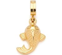 JEWELS BY LEONARDO Pendentif Clip & Mix Ari • Pendentif en acier inoxydable doré • Anneau porte-bonheur détaillé au design koï • Clip S (3,5 mm de diamètre) • Bijou cadeau pour femme • 023659