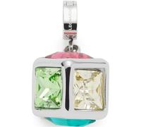 Leonardo Jewels Clip&Mix Cubo 023621 Pendentif en acier inoxydable en forme de cube avec 6 côtés de couleurs différentes Cadeau pour femme, Eine Größe, Acier inoxydable, Pas de gemme