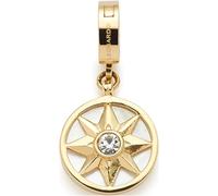 JEWELS BY LEONARDO Pendentif Clip & Mix Lauren • Pendentif en acier inoxydable doré • Étoile tridimensionnelle • Bijou cadeau pour femme • 024966, 2,6 cm, Acier inoxydable, Pas de gemme