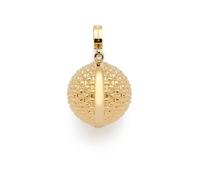 JEWELS BY LEONARDO Pendentif Clip & Mix Pin • Pendentif en acier inoxydable doré • Grande boule dorée avec surface tressée fine • Clip M (diamètre 4,8 mm) • Bijou cadeau pour femme • 025633