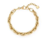Jewels by Leonardo Sina 025386 Bracelet en Acier Inoxydable doré à maillons denses entrelacés Longueur 19-21,5 cm Bijou Cadeau pour Femme