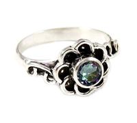 JEWELSTREZORO Bague en argent sterling 925 avec pierre précieuse faite à la main - Article cadeau pour homme et femme - TSR162AA, 59 (18.8), Métal précieux Pierre précieuse, Topaze mystique