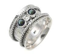 JEWELSTREZORO Bague en argent sterling 925 avec pierre précieuse faite à la main - Article cadeau pour homme et femme - TSR146AA, 67 (21.3), Métal précieux Pierre précieuse, Topaze mystique