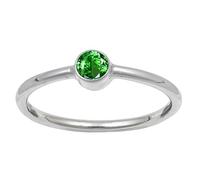 JEWELSTREZORO Bague en argent sterling 925 avec pierre précieuse faite à la main - Cadeau pour hommes et femmes - Toutes les tailles - TSR107AA, 54 (17,2), Métal précieux Pierre précieuse, Tsavorite