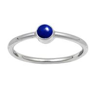 JEWELSTREZORO Bague en argent sterling 925 avec pierre précieuse faite à la main - Cadeau pour hommes et femmes - Toutes les tailles - TSR107AA, 51 (16.2), Métal précieux Pierre précieuse, Lapis