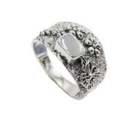 JEWELSTREZORO Pierre précieuse Bandrig - En argent sterling 925 - Pour homme et femme - Bijou fait main - TSR1122AA, 53 (16.9), Métal précieux Pierre précieuse, Pierre de lune blanche