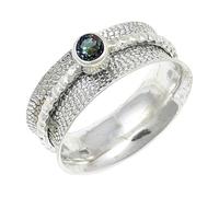JEWELSTREZORO Pierre précieuse Hommes et Femmes Argent Sterling 925 Bague élégante faite à la main Cadeau TSR154AA, 68 (21.6), Métal précieux Pierre précieuse, Topaze mystique