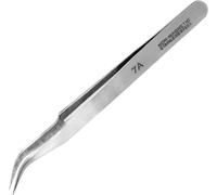 Jeweltool Pince À Épiler Extrémité Courbée, Argent.[G653]
