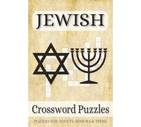 Jewish Crossword Puzzles: Crossword Puzzles with Easy to Read Print about Jewish Religion, Jewish Culture, Jewish History and More | 6x9 inches, 120 ... Gift for Vacations, Holidays and Free Times
