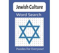 Jewish Culture Word Search Puzzle Book: Large Print Exploring Traditions with 55 Puzzles, 8.5x11 Inches, Perfect for Families