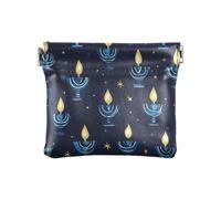 Jewish Holiday Hanukkah2 Porte-monnaie en cuir pour femme et fille