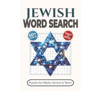 Jewish Word Search Puzzle Book: Word Searches with Easy-to-Read Print about Jewish Culture, History, Festivals and More | 50+ Puzzles for Adults, Seniors & Teens | Fun Hanukkah Gift Idea