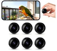 JEWKTTONS 6 PCS Caméra de Sécurité WiFi HD 1080P pour Bébé, Animal & Maison - Mini Caméra Espion sans Fil avec Vision Nocturne Intérieur/Extérieur, Compatible Smartphone 2026 Y/D