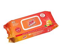 JEX Lingettes Désinfectantes Cuisine Soleil de Corse Pamplemousse Toutes Surfaces Lavables Spécial Contact Alimentaire - 80 unités