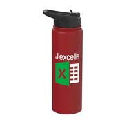 J'excelle Tableau Excel Feuilles De Calcul Logiciel Tableur Stainless Steel Insulated Water Bottle