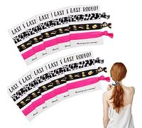 Jexine Lot de 30 élastiques à cheveux sur le thème du dernier rodéo, 3 styles, 10 élastiques à cheveux, pour femmes, tous les âges