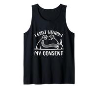 J'existe sans Mon consentement Surreal Frog Débardeur