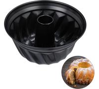 Jexnovashop-10027915, Noir Moule À Gâteaux Savarin Kouglof, Ø 25 Cm, Acier Au Carbone, Antiadhésif, Résistant Chaleur Professionnel