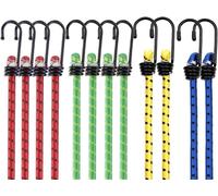 Jexnovashop-10x Tendeurs Avec Crochets, Sangles Élastiques Multi-Usages Pour Voiture, Vélo, Camping Et Rangement