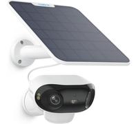 JEXNOVASHOP-180° 4K Camera Solaire Exterieur WiFi sans Fil avec Vision Nocturne ColorX et Assemblage d'Images Double, WiFi 2.4/5 Ghz, Détection Personne/Véhicule/Animal, Argus 4 Pro+Panneau Solaire