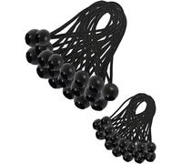 Jexnovashop-30 Pièces Tendeur Elastique, Tendeur Bache, Sandow Elastique, Tendeur Élastique Pour Pavillon, Bâche, Camping, Tente, Rideaux Harnais D¿Extension(200mm And 150mm)