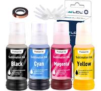 JEXNOVASHOP-400ML Recharge d'encre de Sublimation Compatible avec Epson EcoTank ET-2700 ET-2750 ET-2751 ET-2756 ET-3700 ET-2850 ET-2851 ET-2856 ET-3700 ET-3750 ET-3850 (Autofill/Upgrade Version/ICC F