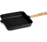 JEXNOVASHOP-4BIG.fun poêle à griller en fonte BRIZOLL avec poignée dévissable induction (26 x 26 cm) poêle à frire poêle à steak