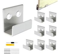 JEXNOVASHOP-8 Pcs Fixation Miroir Mural Crochet Mural Charge 50 kg, Attache Miroir Mural en Inoxydable Fixation Cadre Lourd, pour Bain Cuisine Crochet Robuste Tuile en Céramique Cadre Photo Présentoi