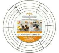 JEXNOVASHOP-9260277 Grille DE Refroidissement Ronde Ø 32 CM, Acier Inoxydable, Argent, 32 x 32 x 2 cm