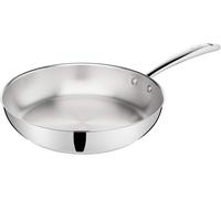 Jexnovashop-Accademia Lagofusion Poêle En Acier Inoxydable 18/10 Ø 28 Cm, Casserole Induction, Gaz Et Four Jusqu'à 250 °C, Extérieur Poli Et Intérieur Satiné, Poignée Rivetée, Fond 5 Couches