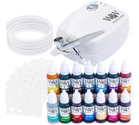 Jexnovashop-Aérographe Patisserie Aérographe Kit De Décoration De Gâteaux Avec 13 Couleurs