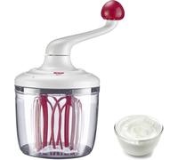 Jexnovashop-Batteur Manuel, Mécanique, Capacité : 1 L, Plastique, Rührblitz, Transparent/Blanc/Rouge, 30702260