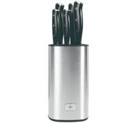 Jexnovashop-Bloc De 5 Couteaux En Acier Noir - "Gleam