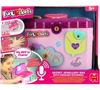 JEXNOVASHOP-Boite à Bijoux électronique avec enregistreur Vocal - Compartiment Secret - 25 Surprises - Accessoires pour créer Ses Bijoux - 5 Ans