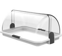 JEXNOVASHOP-Boîte a Pain et Fromage avec Ouverture Double, Blanc