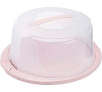 JEXNOVASHOP-Boîte de Transport de Gâteau Rond avec Couvercle, Poignée ergonomique, Transport facile des gâteaux, Ricardo, Nordic Pink (Rose), 33,5 x 38 x 17
