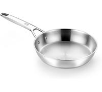 Jexnovashop-Bra Signature Poêle À Frire En Acier Inoxydable 18/10 (20 Cm) Pour Plaques À Induction Et Autres Sources De Chaleur Avec Triple Diffuseur De 5,3 Mm.