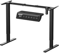 JEXNOVASHOP-Bureau Assis Debout Électrique,Cadre Bureau Assis Debout avec 4 mémoires de contrôle jusqu'à 118cm, Cadre Seulement