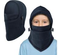 Jexnovashop-Cagoule Balaclava De D'hiver Enfants De 4 À 10 Ans, Multifonction Cagoule Coupe-Vent Cache-Cou Masque De Ski Facial En Polaire Bonnet Cagoule Balaclava Enfant Pour Activité De Plein Air
